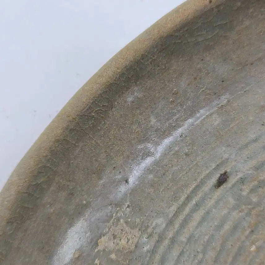 [BUNJANG] Celadon Porcelain Swirl Pattern Plate / 회오리문 도자기 굽 접시