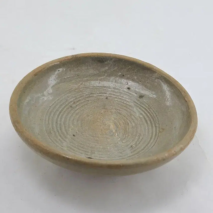 [BUNJANG] Celadon Porcelain Swirl Pattern Plate / 회오리문 도자기 굽 접시