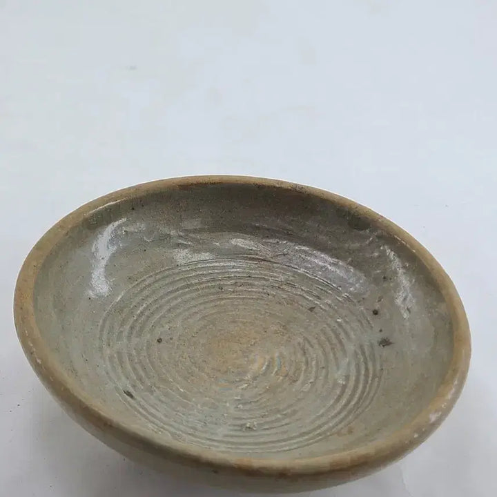 [BUNJANG] Celadon Porcelain Swirl Pattern Plate / 회오리문 도자기 굽 접시