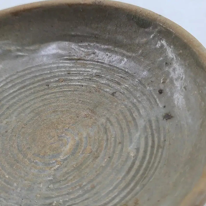 [BUNJANG] Celadon Porcelain Swirl Pattern Plate / 회오리문 도자기 굽 접시