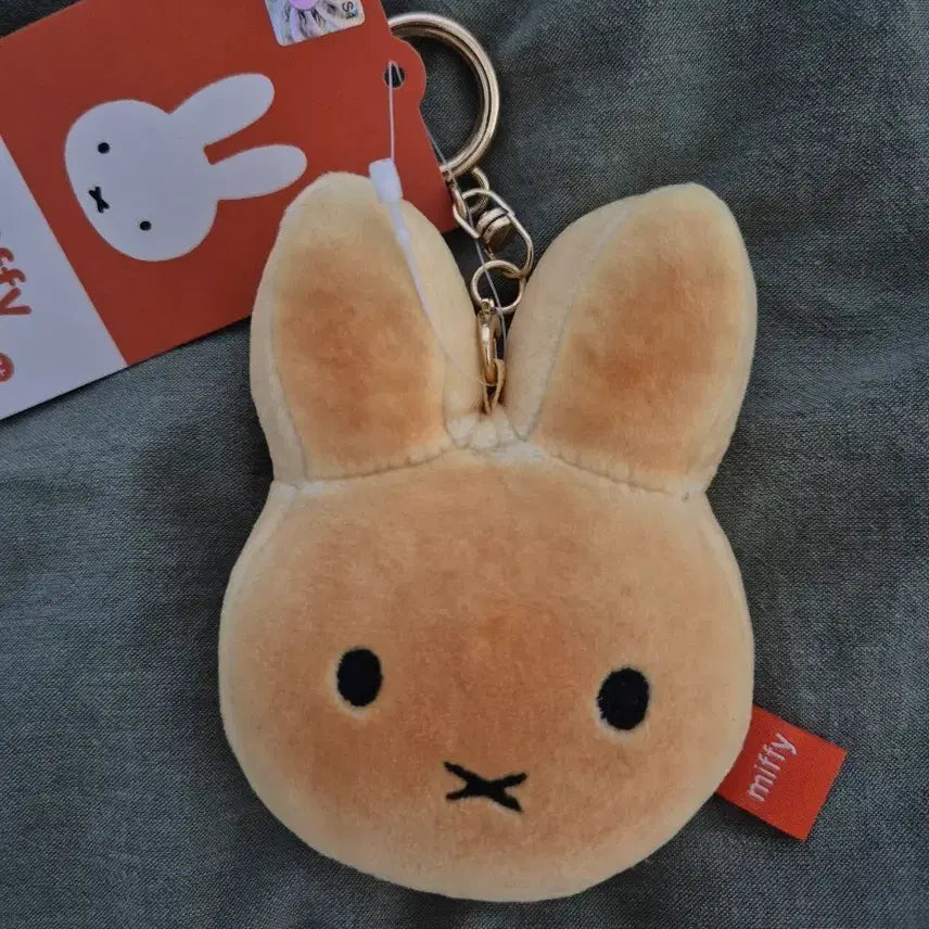 [BUNJANG] Miffy Baked Bread Face Keychain Plush Doll / 미피 구운빵 얼굴 키링 봉제인형