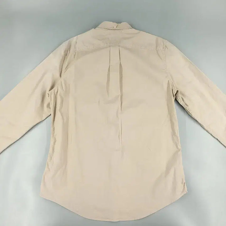 [BUNJANG] Tommy Hilfiger Beige Button-Down Custom Fit Cotton Blend Shirt / 타미힐피거 베이지 버튼다운 커스텀핏 코튼블렌드 남방 셔츠 M