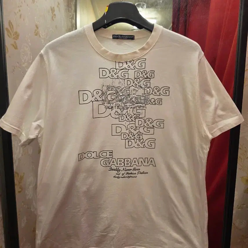 [BUNJANG] Dolce &amp; Gabbana D&amp;G Logo Short Sleeve T-shirt / 7/47 돌체앤가바나 D&amp;G 로고 반팔 티셔츠 M