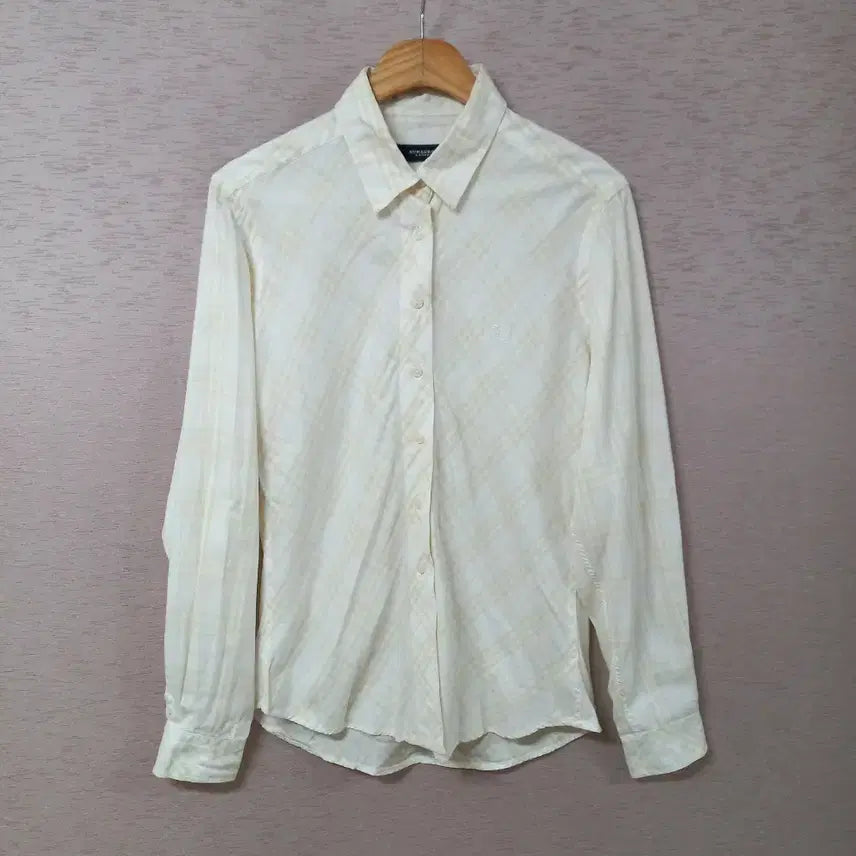 [BUNJANG] Ivory Check Shirt Women&