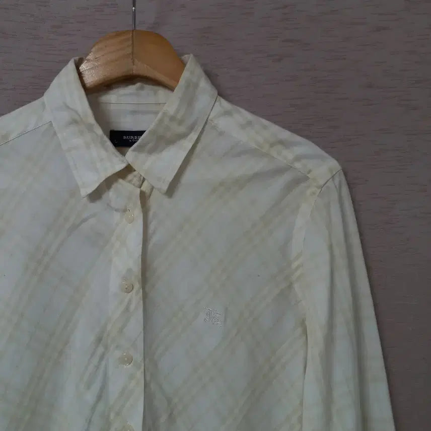 [BUNJANG] Ivory Check Shirt Women&