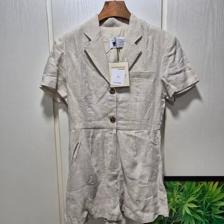 [BUNJANG] Stylenanda Linen Short Sleeve Jumpsuit / (타임세일)(새상품)스타일난다 린넨 반팔 점프수트