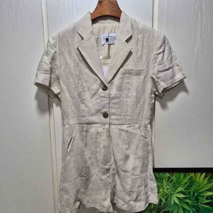 [BUNJANG] Stylenanda Linen Short Sleeve Jumpsuit / (타임세일)(새상품)스타일난다 린넨 반팔 점프수트