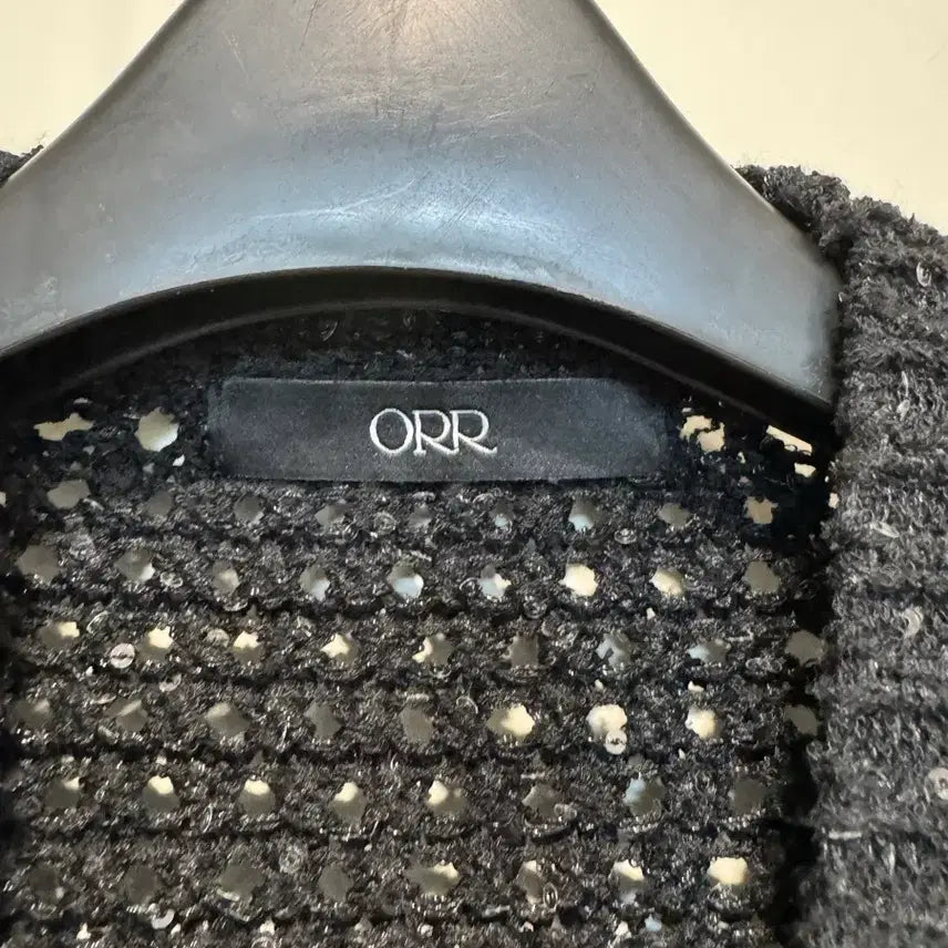 [SOLD OUT] ORR 오르 블랙 크로쉐 스팽글 가디건
