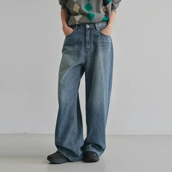 [BUNJANG] Corede Loose Denim Jeans / 코어드 루즈데님(롱/M/빈티지블루) *새상품