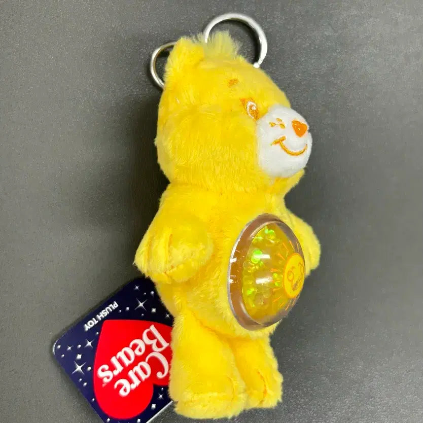 [BUNJANG] Care Bears Yellow Plush Keychain / (미사용) 케어베어 옐로우 인형 키링 12cm