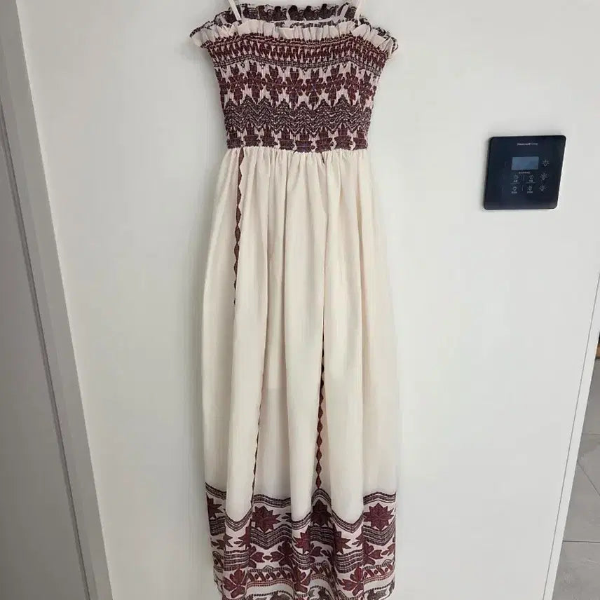 [BUNJANG] Smoke Banding Bustier Long Dress / 스모크밴딩 뷔스티에 롱원피스