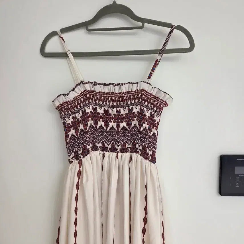 [BUNJANG] Smoke Banding Bustier Long Dress / 스모크밴딩 뷔스티에 롱원피스
