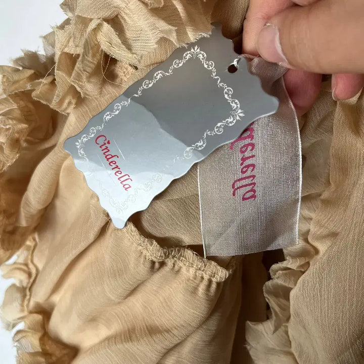 [BUNJANG] Cinderella Vintage Ruffled Chiffon Mini Skirt / [Cinderella] 빈티지 러블리 러플드 쉬폰 미니스커트