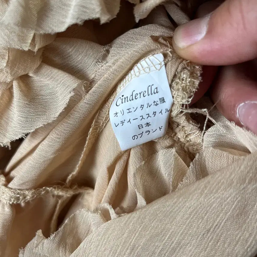 [BUNJANG] Cinderella Vintage Ruffled Chiffon Mini Skirt / [Cinderella] 빈티지 러블리 러플드 쉬폰 미니스커트