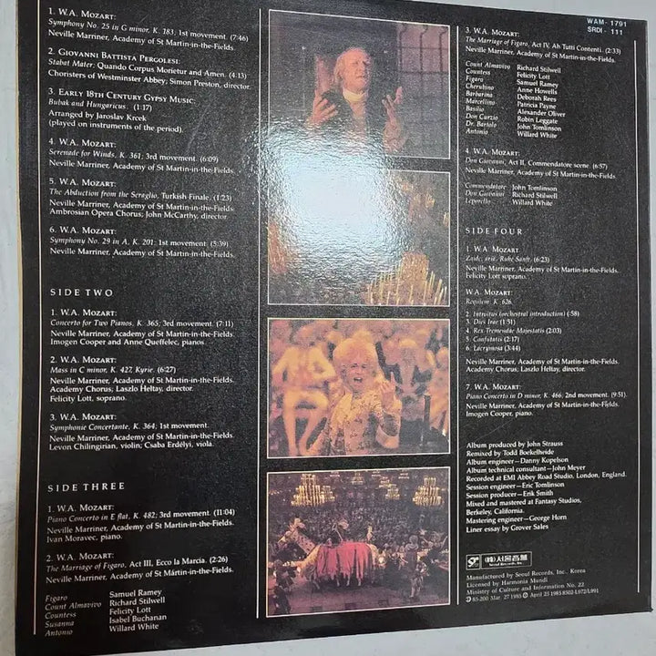 [BUNJANG] Amadeus OST 2LP Vinyl Record / 아마데우스 OST 2LP