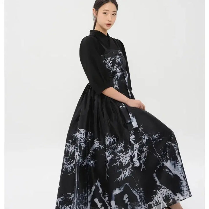 [BUNJANG] Jarac Select Jukseokdo Maxi Dress / 자락셀렉트 죽석도 말기드레스