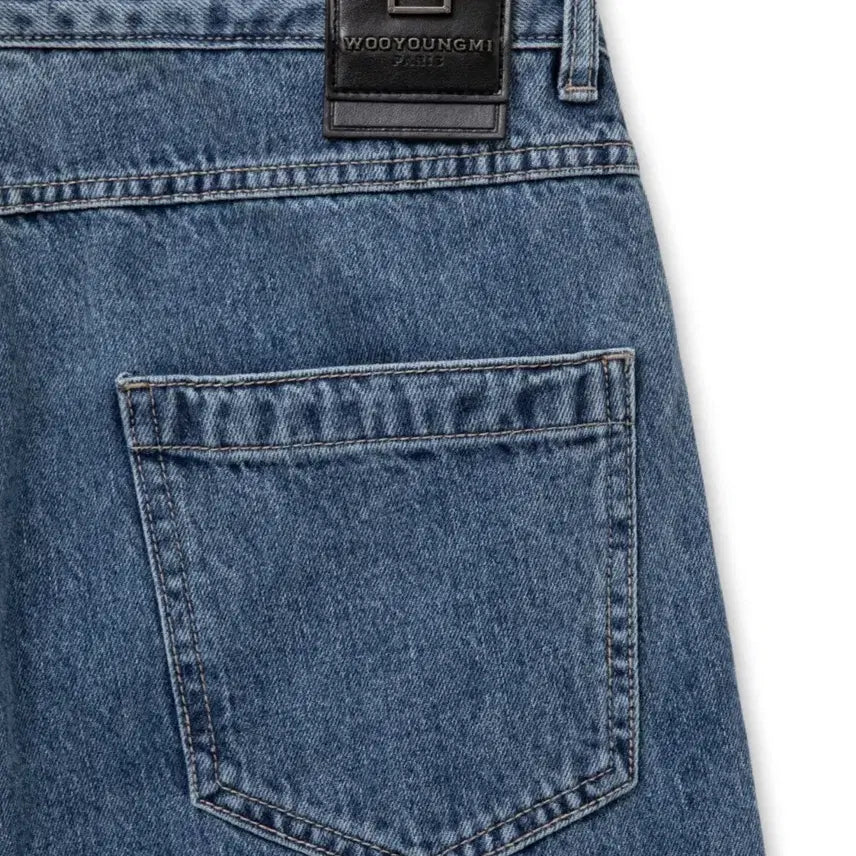 [BUNJANG] Wooyoungmi Straight Denim Pants - Blue - 48 / (새제품)우영미/블루 스트레이트 데님 팬츠/48