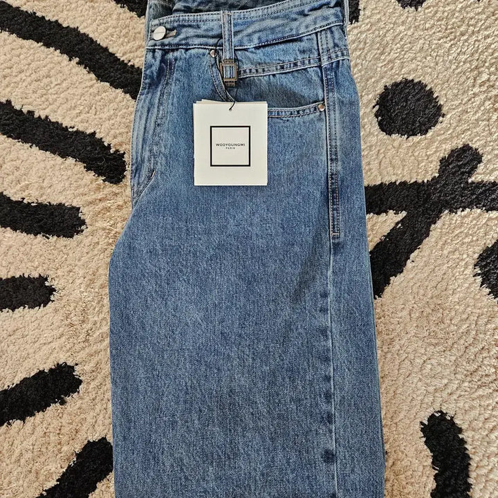 [BUNJANG] Wooyoungmi Straight Denim Pants - Blue - 48 / (새제품)우영미/블루 스트레이트 데님 팬츠/48