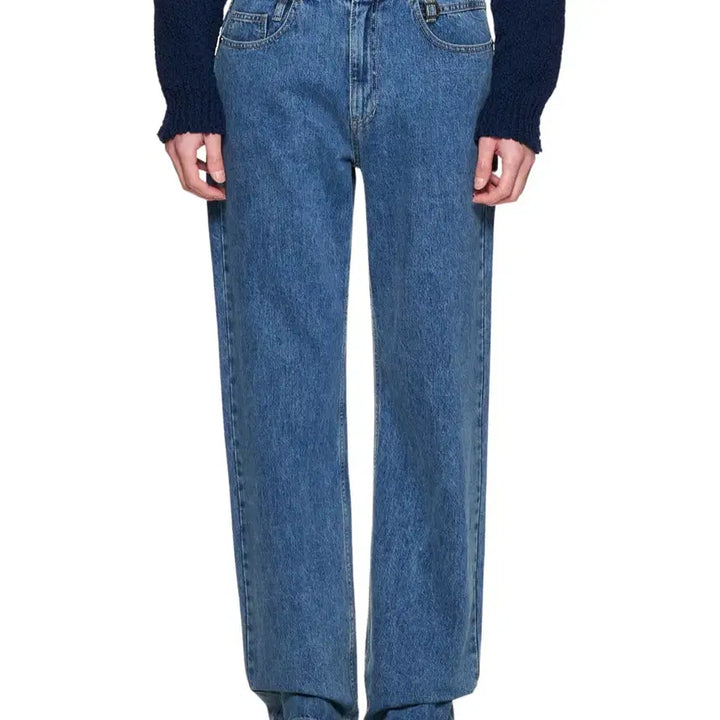 [BUNJANG] Wooyoungmi Straight Denim Pants - Blue - 48 / (새제품)우영미/블루 스트레이트 데님 팬츠/48