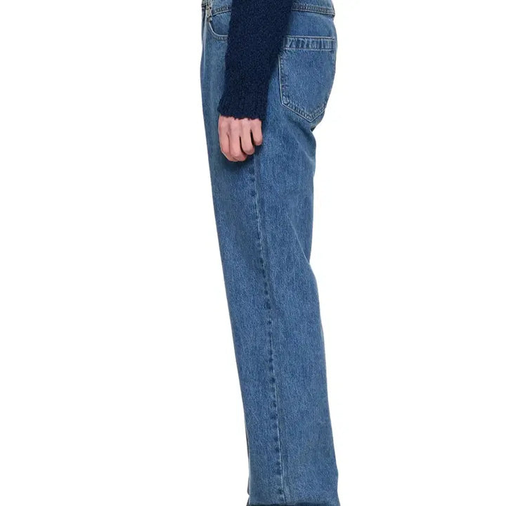 [BUNJANG] Wooyoungmi Straight Denim Pants - Blue - 48 / (새제품)우영미/블루 스트레이트 데님 팬츠/48