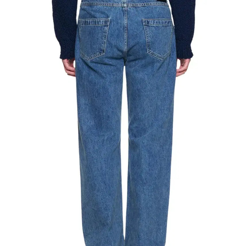 [BUNJANG] Wooyoungmi Straight Denim Pants - Blue - 48 / (새제품)우영미/블루 스트레이트 데님 팬츠/48