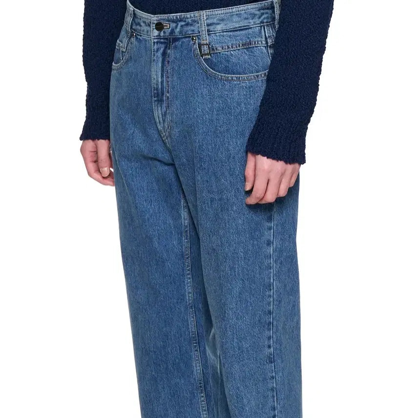 [BUNJANG] Wooyoungmi Straight Denim Pants - Blue - 48 / (새제품)우영미/블루 스트레이트 데님 팬츠/48