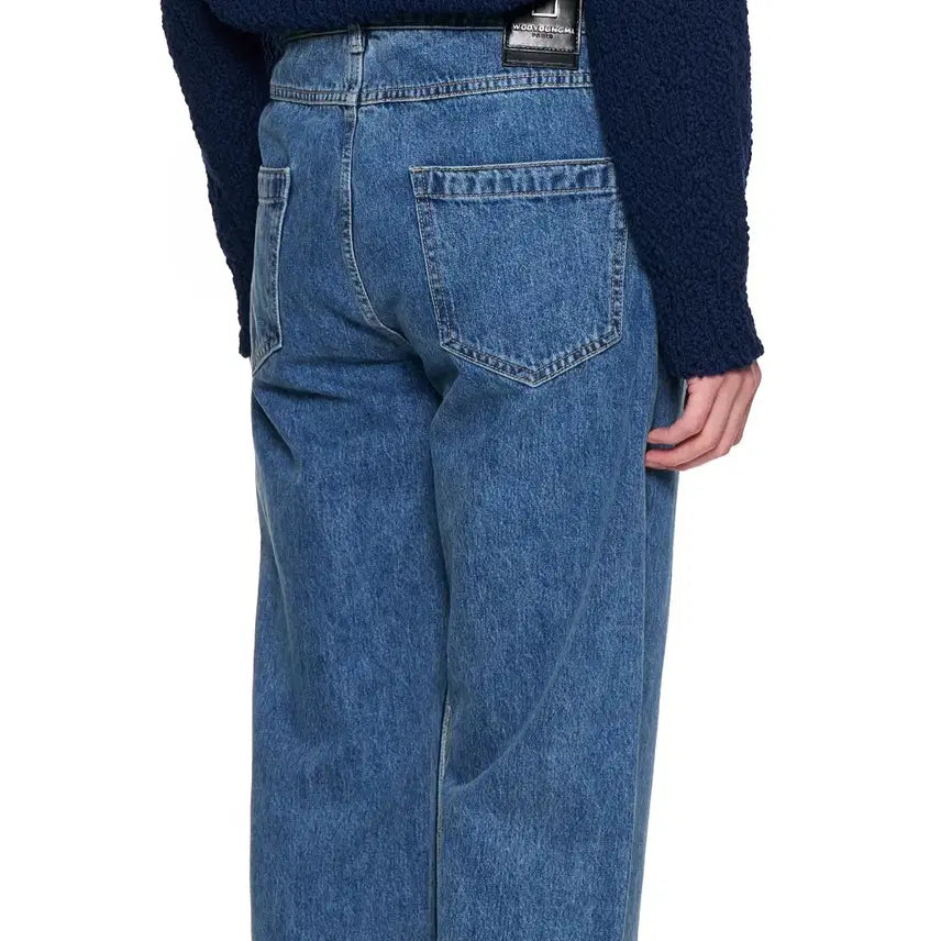 [BUNJANG] Wooyoungmi Straight Denim Pants - Blue - 48 / (새제품)우영미/블루 스트레이트 데님 팬츠/48