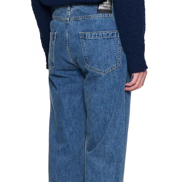 [BUNJANG] Wooyoungmi Straight Denim Pants - Blue - 48 / (새제품)우영미/블루 스트레이트 데님 팬츠/48