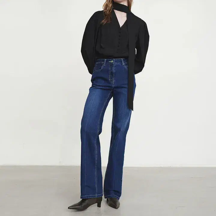 [BUNJANG] Loeuvre Slim Bootcut Denim (S) / 루에브르 슬림 부츠컷 데님(S) *새상품