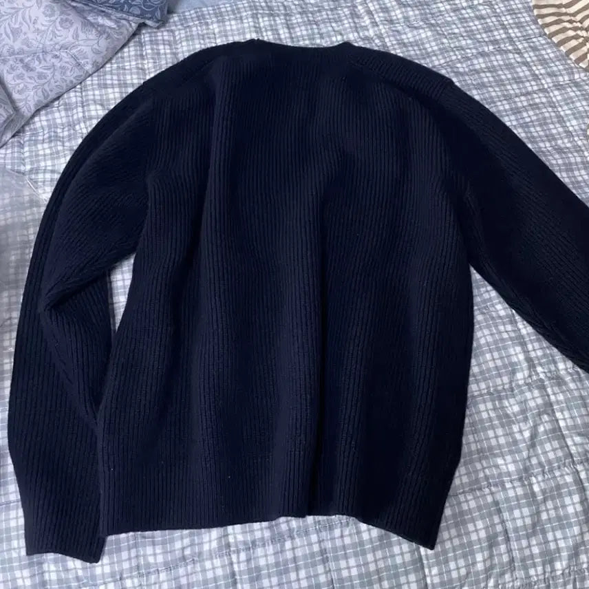 [BUNJANG] A.P.C. Knit Dark Navy Sweater / (XL사이즈)아페쎄 니트 다크네이비 판매해요