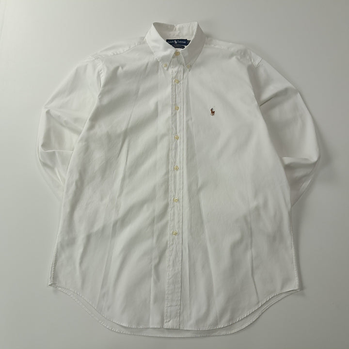 [SOLD OUT] CK270 L 폴로 90s 핀포인트 멀티포니 화이트 셔츠 남방