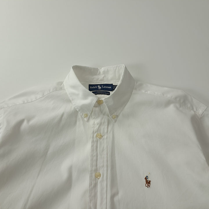 [SOLD OUT] CK270 L 폴로 90s 핀포인트 멀티포니 화이트 셔츠 남방
