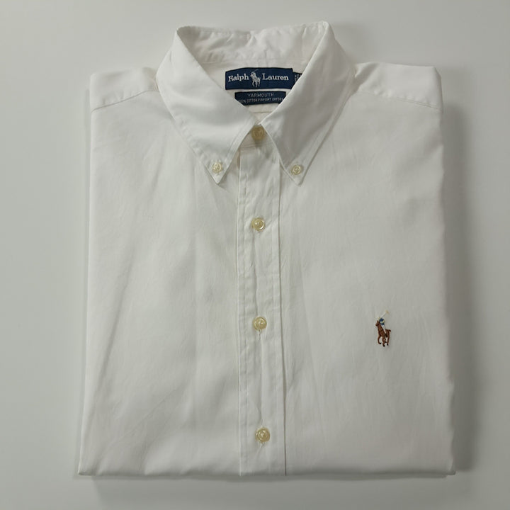 [SOLD OUT] CK270 L 폴로 90s 핀포인트 멀티포니 화이트 셔츠 남방
