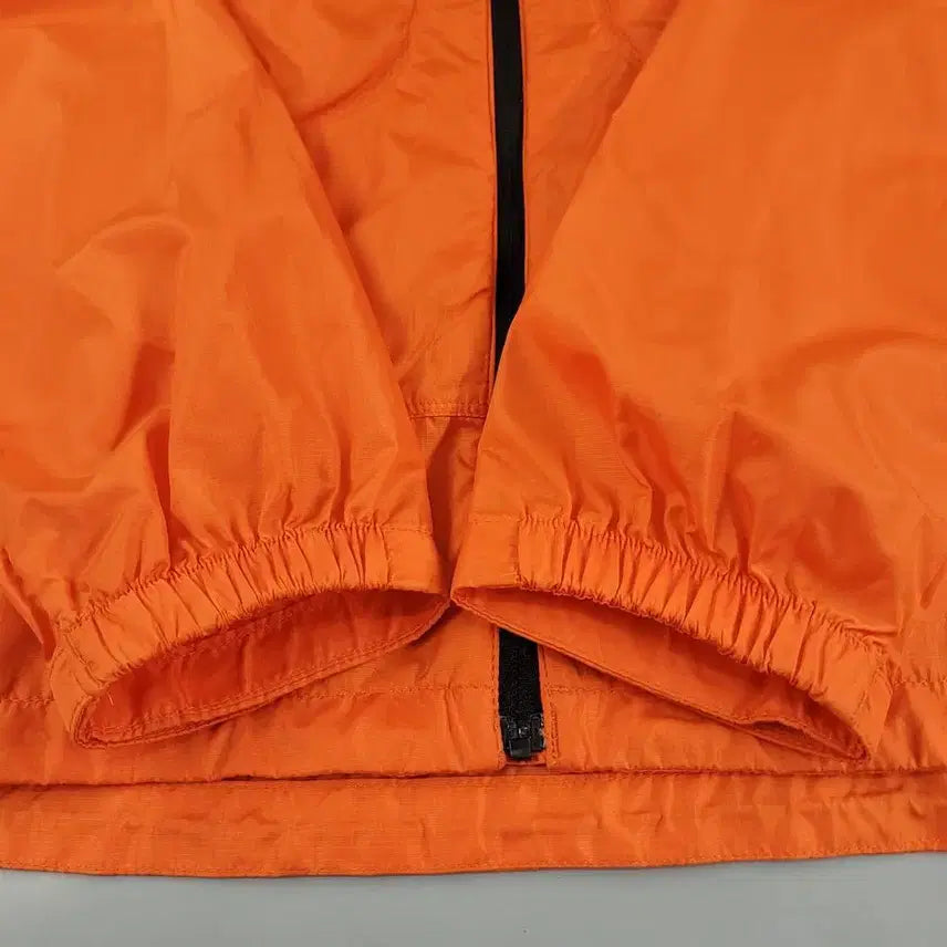 [BUNJANG] The North Face White Label Orange/Black Logo Raglan Ripstop Glash Hood Lightweight Jacket / 노스페이스 화이트라벨 오렌지 블랙 로고 레글런 립스탑 글래쉬 후드 경량