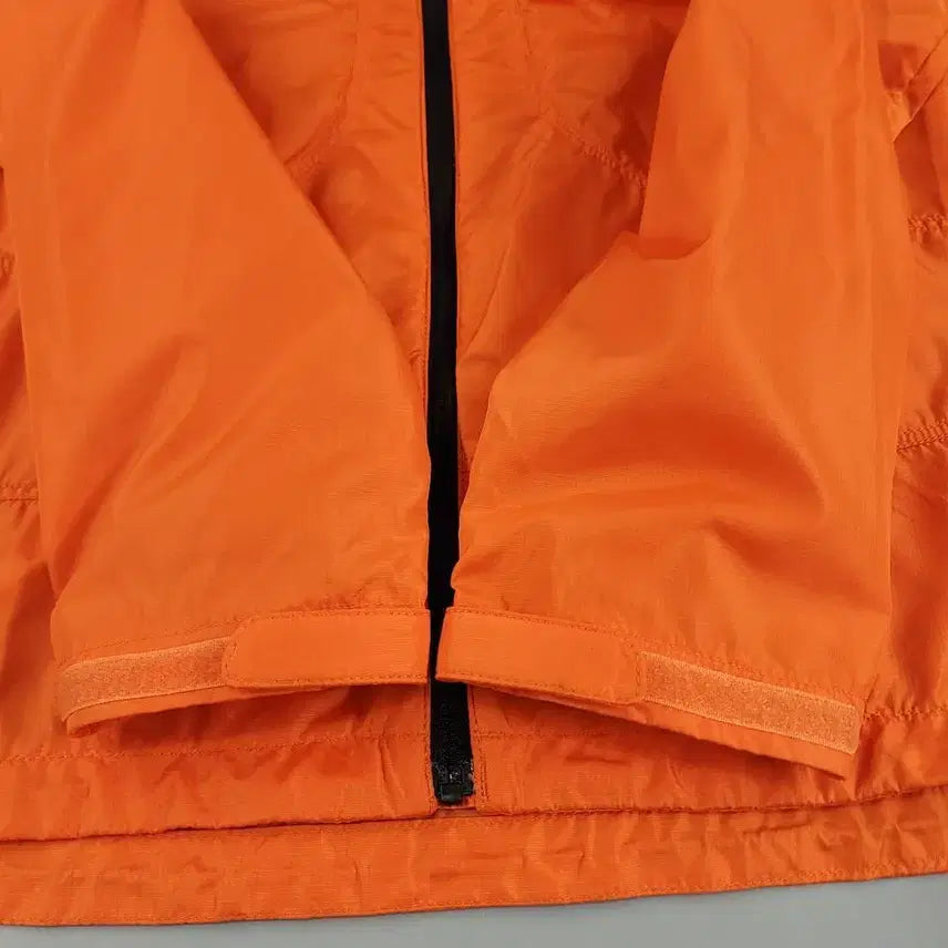 [BUNJANG] The North Face White Label Orange/Black Logo Raglan Ripstop Glash Hood Lightweight Jacket / 노스페이스 화이트라벨 오렌지 블랙 로고 레글런 립스탑 글래쉬 후드 경량
