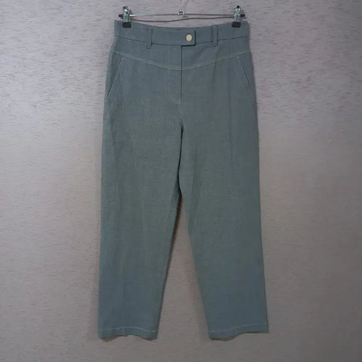 [BUNJANG] B4-17 System Gray Linen Blend Pants Women / B4-17/시스템 그레이 마혼방 팬츠 여성