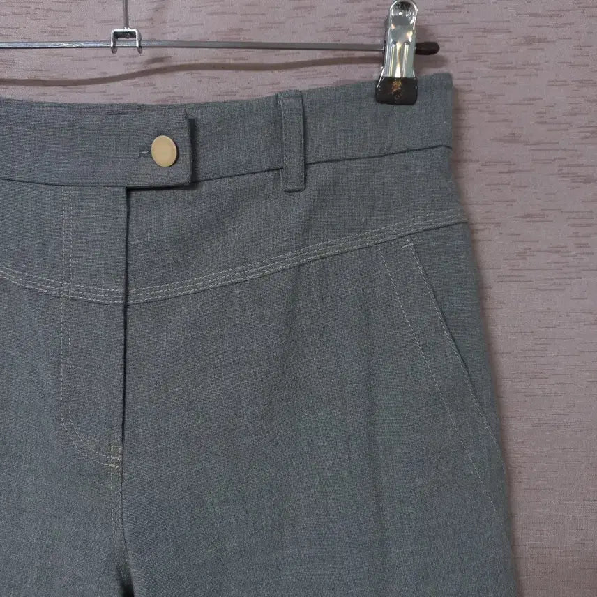 [BUNJANG] B4-17 System Gray Linen Blend Pants Women / B4-17/시스템 그레이 마혼방 팬츠 여성