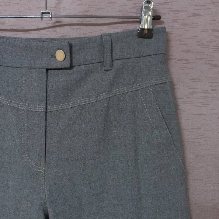 [BUNJANG] B4-17 System Gray Linen Blend Pants Women / B4-17/시스템 그레이 마혼방 팬츠 여성