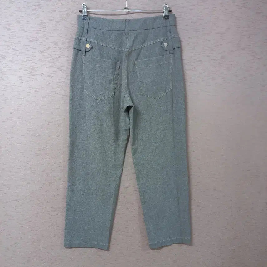 [BUNJANG] B4-17 System Gray Linen Blend Pants Women / B4-17/시스템 그레이 마혼방 팬츠 여성