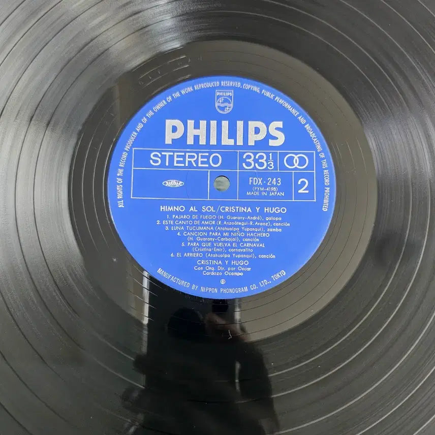 [BUNJANG] Cristina Y Hugo - Himno Al Sol LP / (안데스 포크,아르헨티나 포크 듀오) Cristina Y Hugo  LP