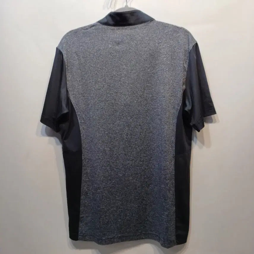 [BUNJANG] Unbranded Black Short-Sleeve Zip-Up T-Shirt / 반팔 집업 티셔츠 블랙95사이즈여름 64178