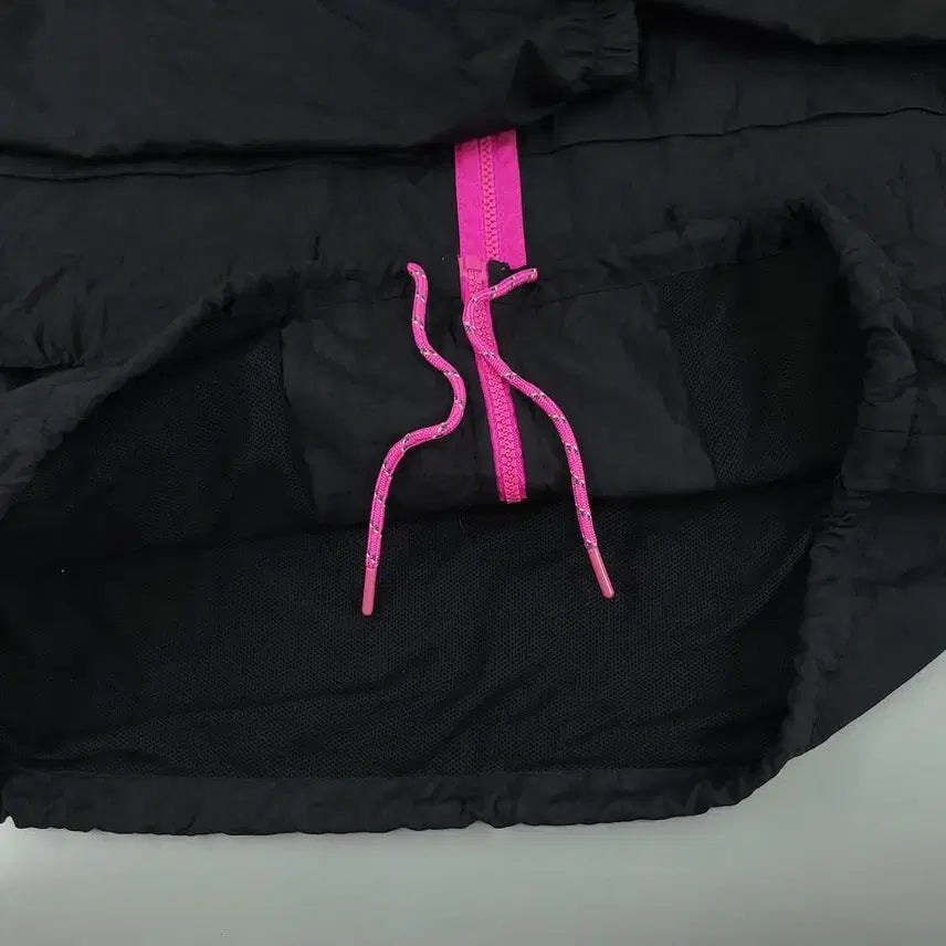 [BUNJANG] Nike Futura Logo Nylon Hooded Jacket / 나이키 블랙 퍼플 아이보리 배색 퓨추라로고 도트패턴 이너메쉬 나일론 후드