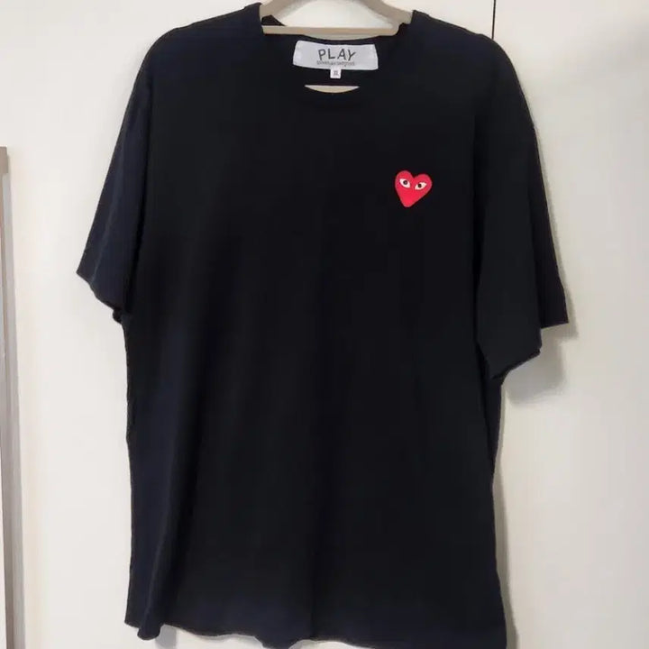 [BUNJANG] Comme des Garcons Play Black T-Shirt XL / 꼼데가르송 플레이 검정 반팔 티셔츠 XL