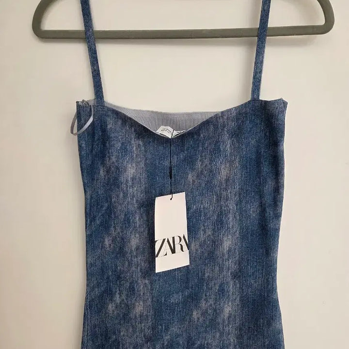 [SOLD OUT] 새상품 자라 뷔스티에 나염 롱원피스