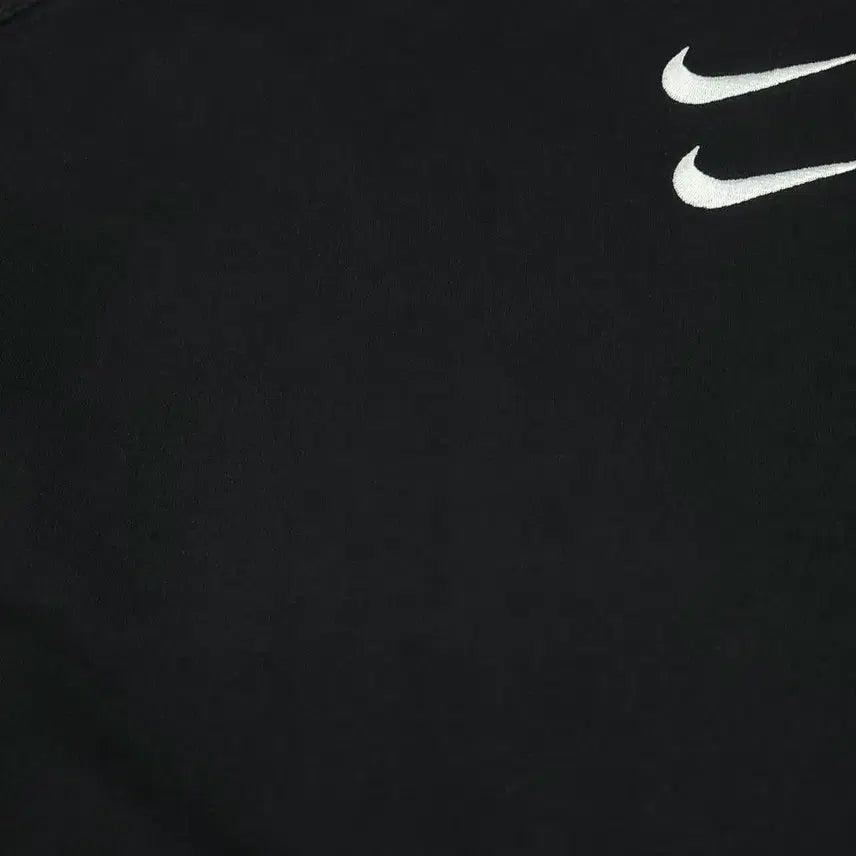 [BUNJANG] Nike Double Swoosh Logo Raglan Cotton Blend Sweatshirt / 나이키 피그먼트 블랙 화이트 더블스우시 로고 레글런 코튼블렌드 맨투맨 티