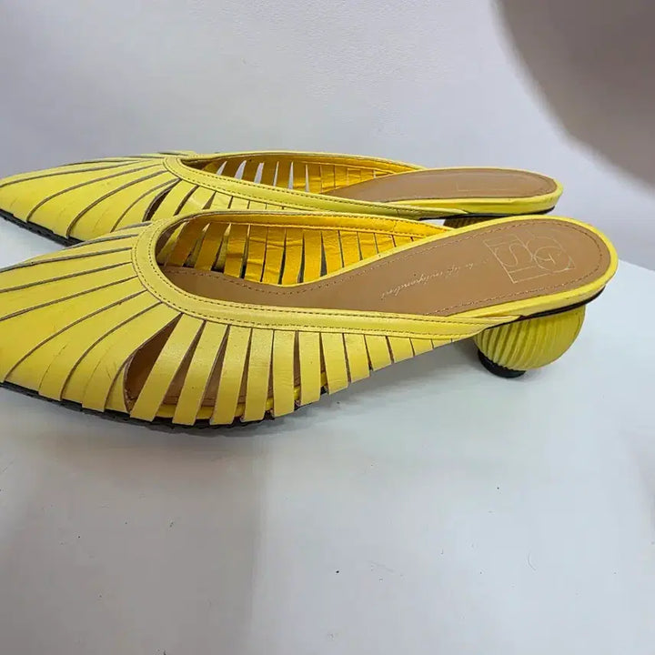 [BUNJANG] Egoist Slingback Yellow Slingback Shoes / 에고이스트 슬링백