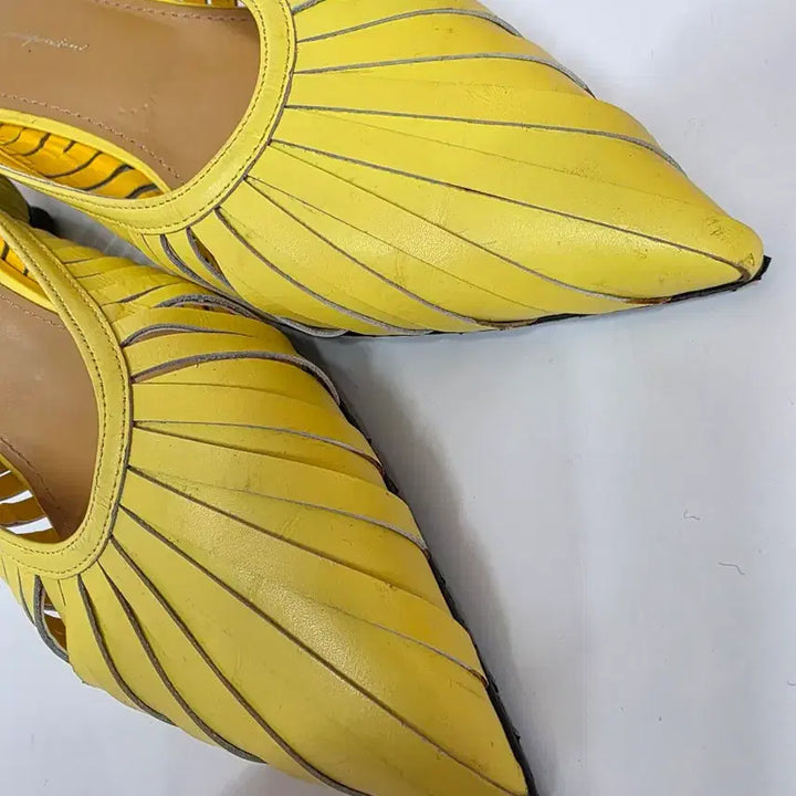 [BUNJANG] Egoist Slingback Yellow Slingback Shoes / 에고이스트 슬링백
