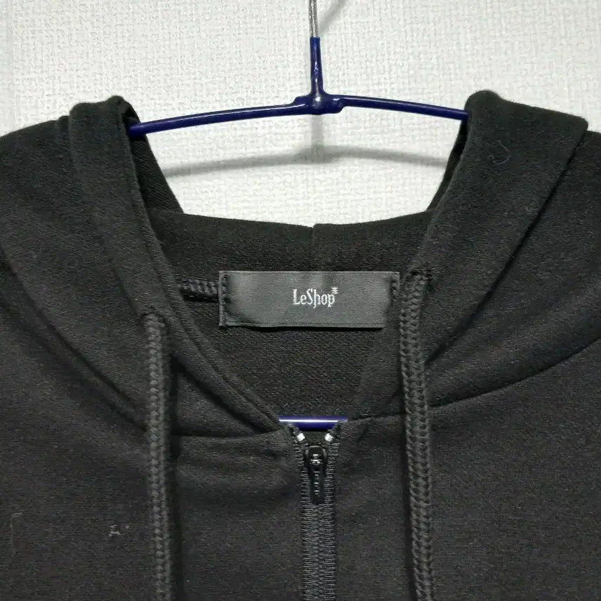 [BUNJANG] Le Shop Black Hooded Long Dress / Le shop  블랙 후드 롱 원피스