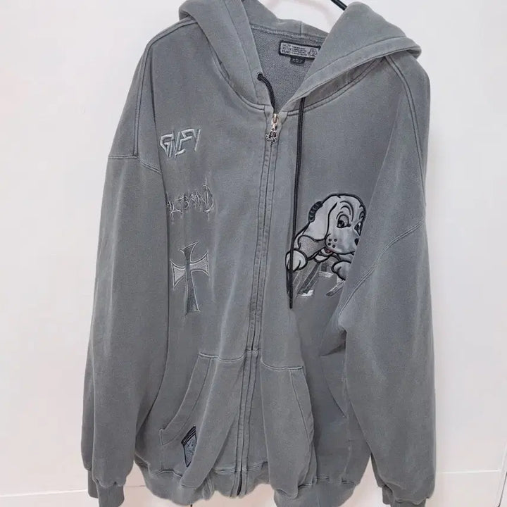 [BUNJANG] Galfy Nekomi Mimi Hooded Zip-up Jacket / galfy 갈피 네코미미 후드집업 파카 지뢰계 서브컬쳐