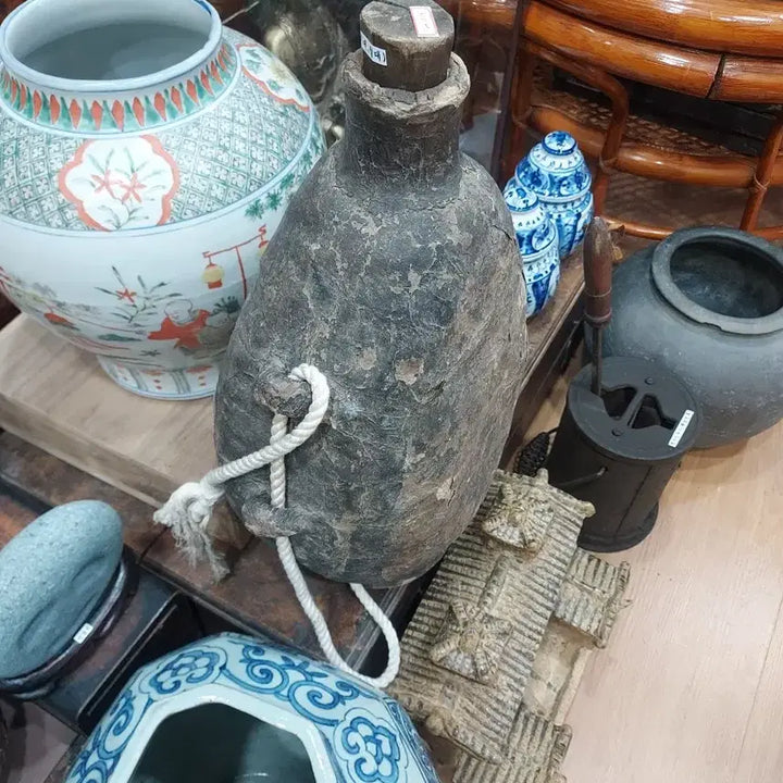 [BUNJANG] Jiseung Antique Gunpowder Container / 지승 화약통 (골동품)